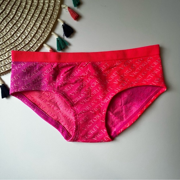 Victoria's Secret Seamless Hiphugger Panty Coral Blaze Small NEW - Picture 4 of 6